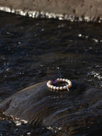 VIOLET PERSPECTIVE · Amethyst & Pearl Bracelet