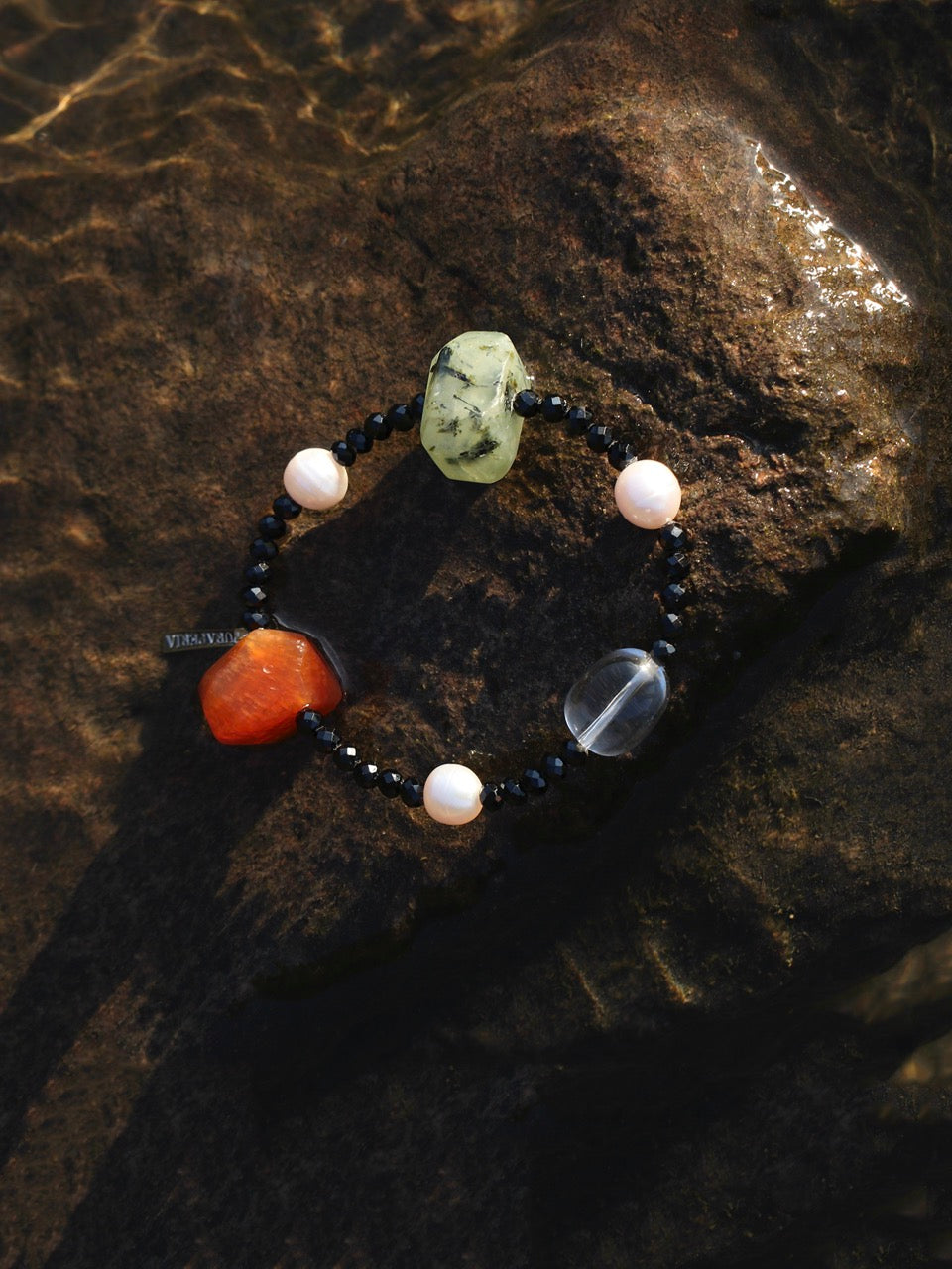 EMERALD & OBSIDIAN GLOW · Multi-Stone Bracelet