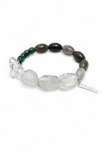 VERDANT TRACE · Green Quartz & Malachite Bracelet
