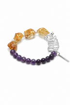 VIOLET GLOW · Citrine & Amethyst Bracelet