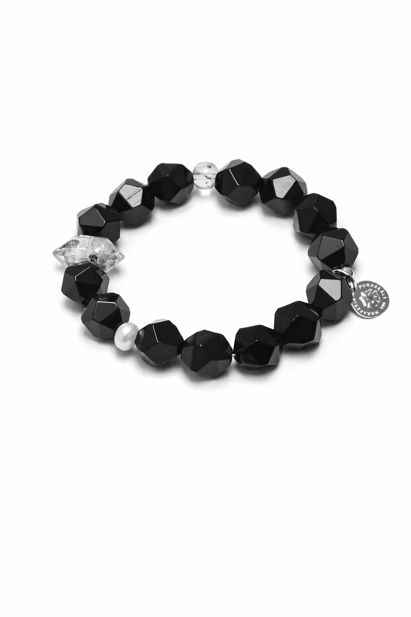OBSIDIAN DRIFT · Black Agate & Obsidian Bracelet