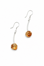 AMBER ARC · Faceted Citrine Earrings