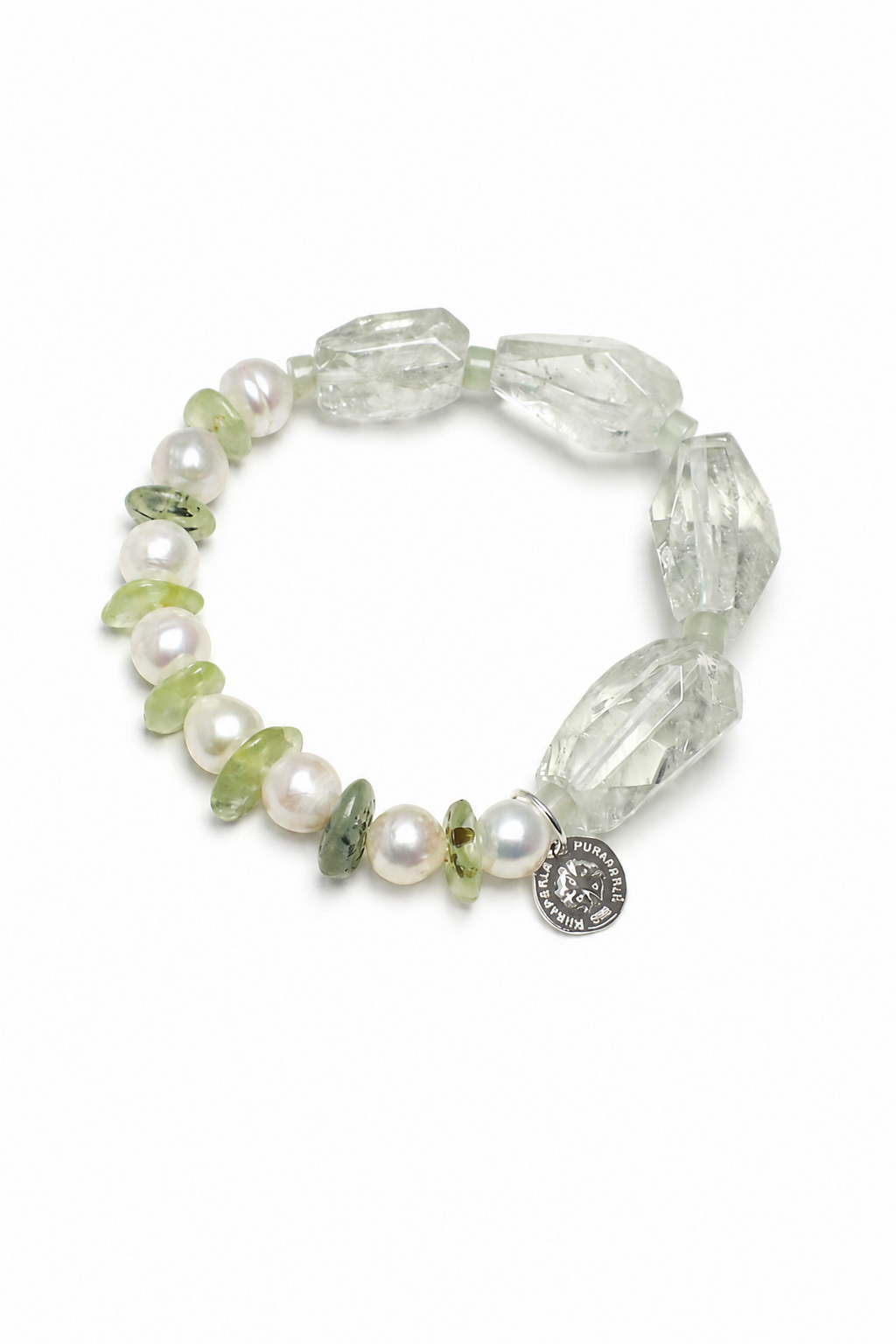 LEMON VINE · Green Quartz & Prehnite Bracelet