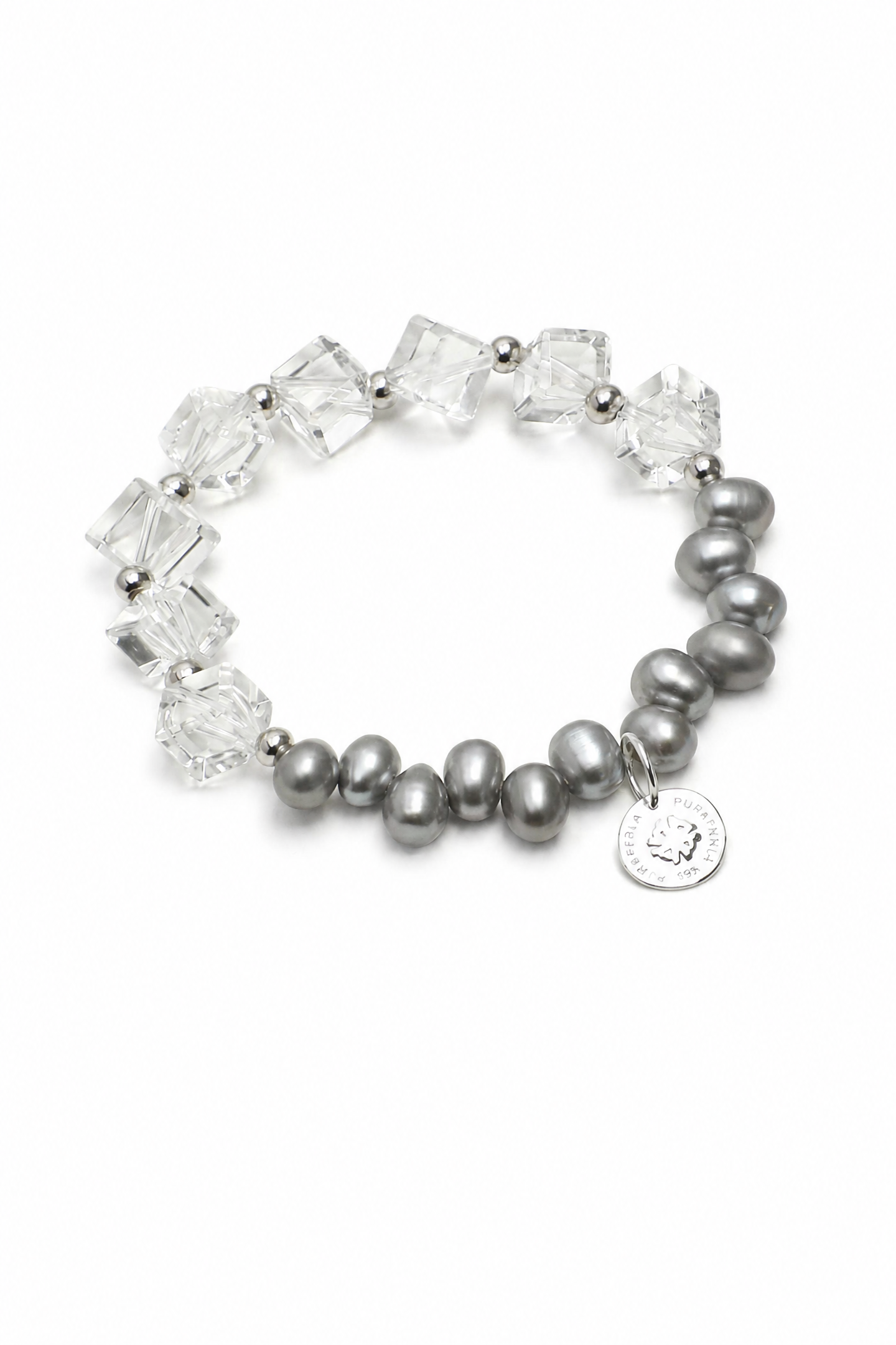 GLAZED PRISM · Rhombus Crystal & Shell Bracelet