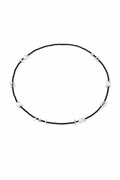 INKED LUSTER · Clear Quartz & Tourmaline Long Necklace