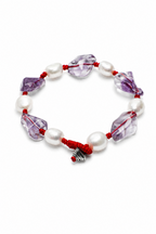 VIOLET RAY · Amethyst & Pearl Bracelet