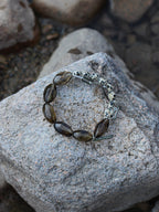 SMOKY RELIC · Smoky Quartz & Dalmatian Stone Bracelet