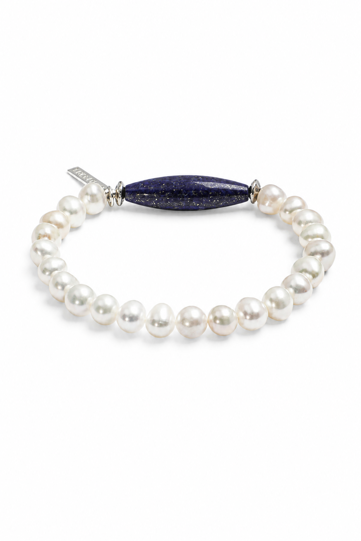 AZURE AXIS · Lapis & Pearl Bracelet