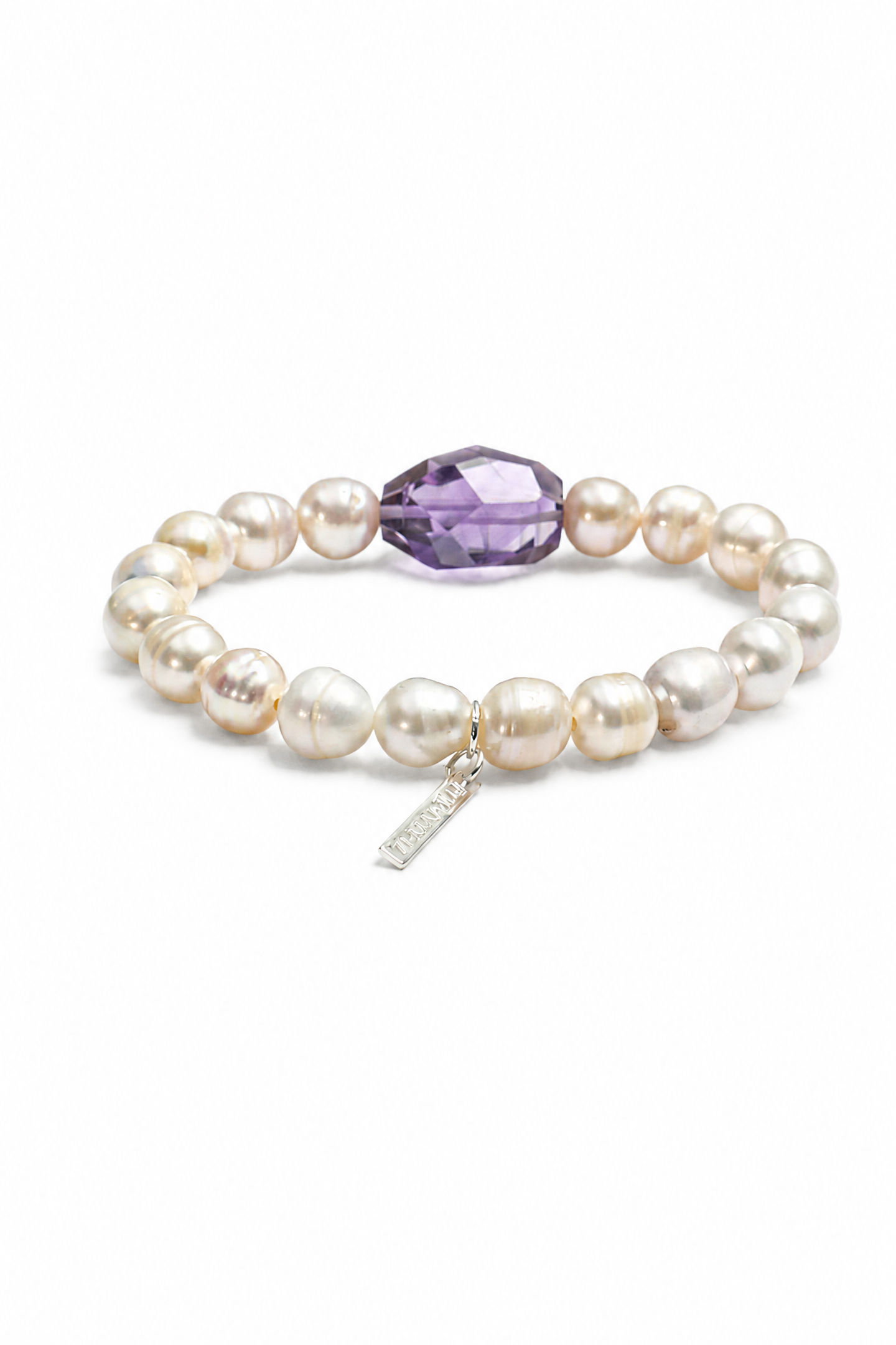 VIOLET PERSPECTIVE · Amethyst & Pearl Bracelet