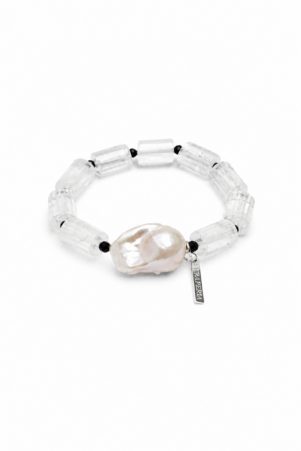 LUNAR COLUMN · Quartz & Baroque Pearl Bracelet