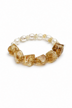 AMBER SURGE · Citrine & Pearl Bracelet