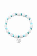 PALE TIDEMARK · Shell & Turquoise Bracelet