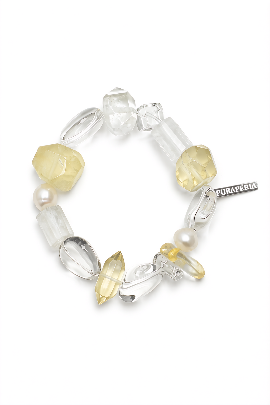 AMBER FLUX · Citrine & Quartz Bracelet