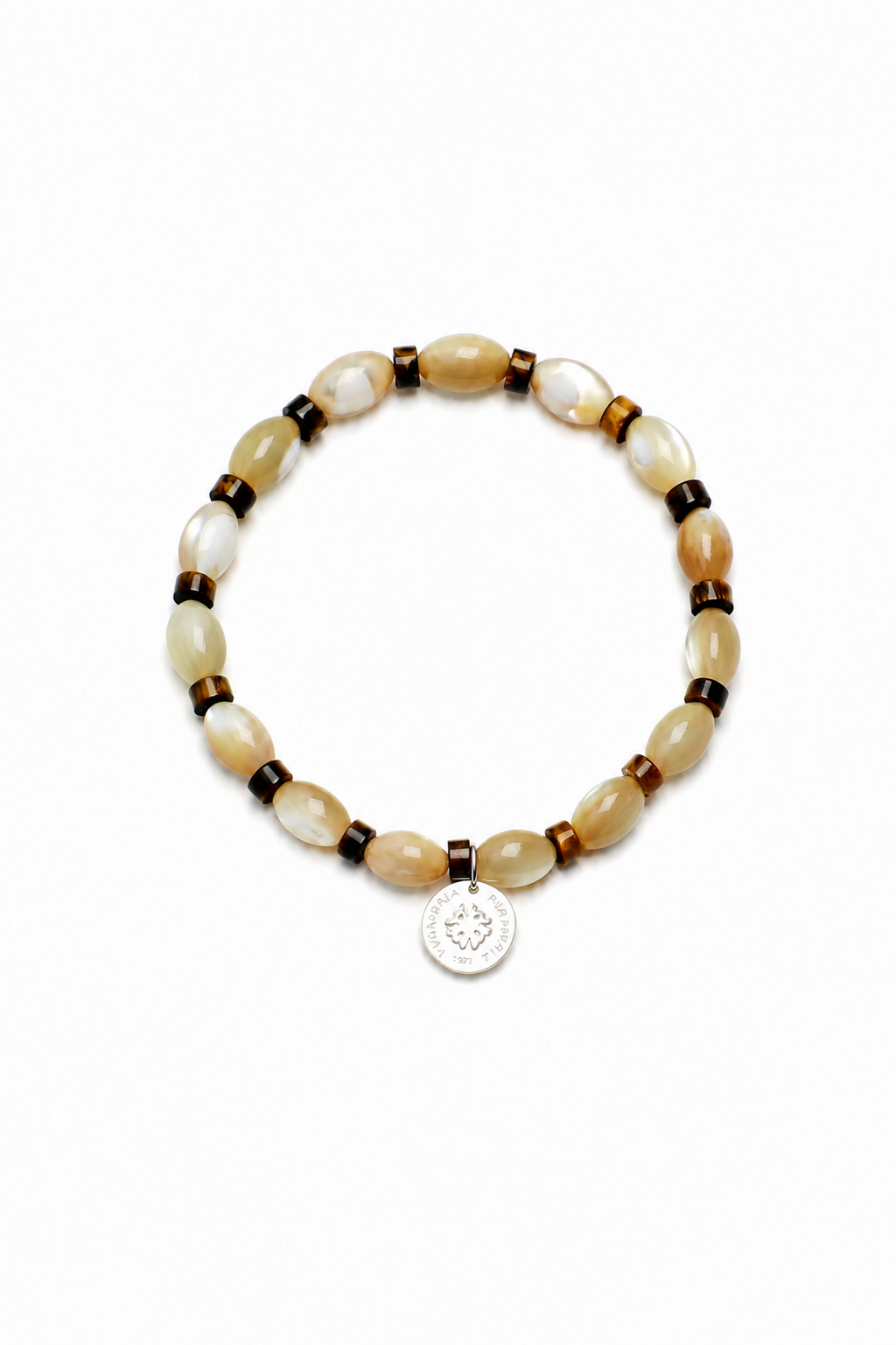 SHELL CORE · Trochus Shell & Tiger's Eye Bracelet
