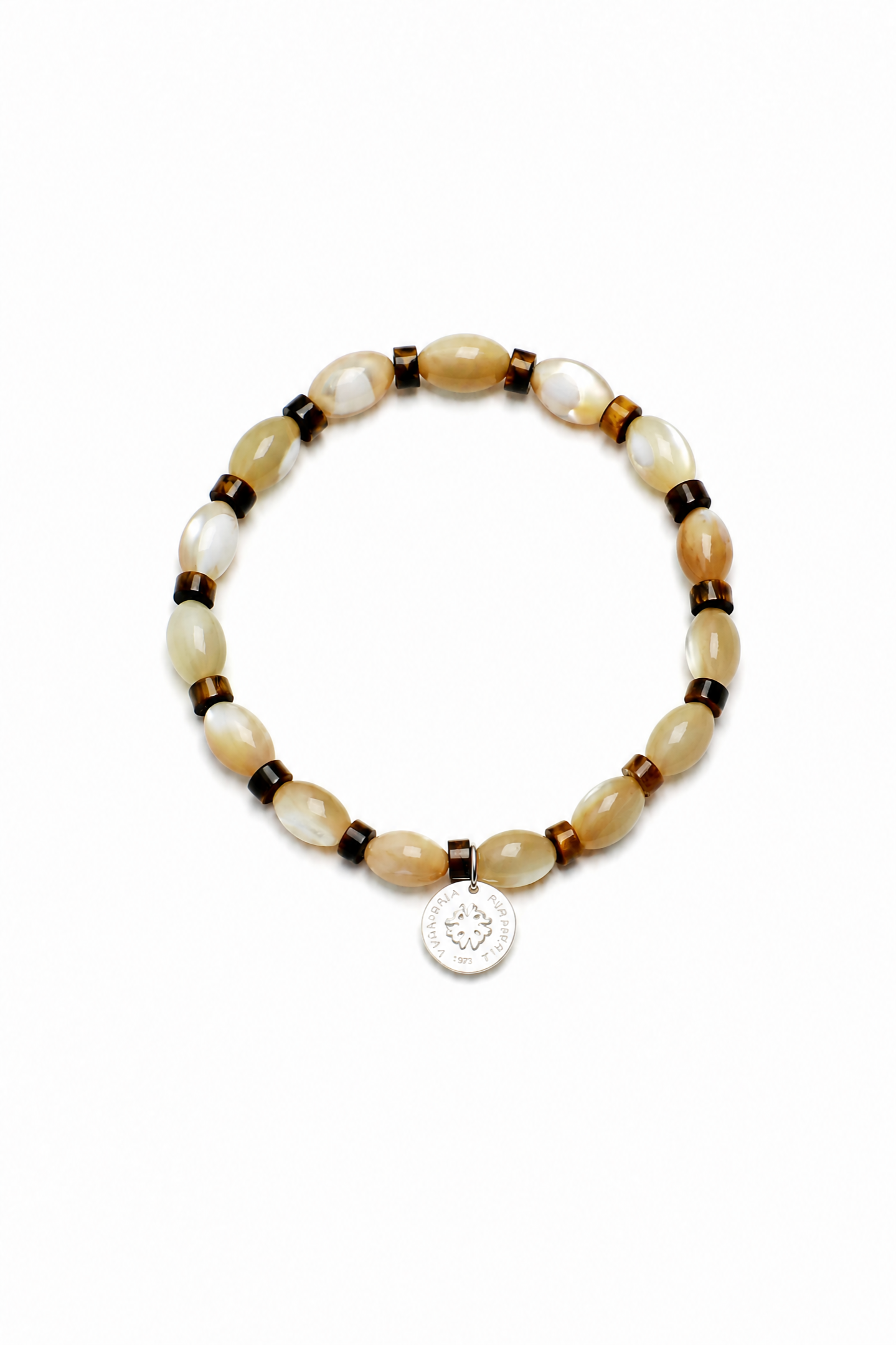 SHELL CORE · Trochus Shell & Tiger's Eye Bracelet