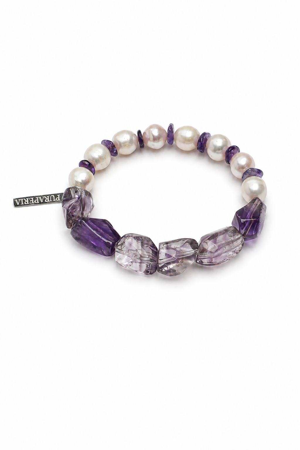 VIOLET DUST · Amethyst & Pearl Bracelet