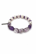 VIOLET DUST · Amethyst & Pearl Bracelet