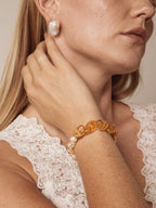 AMBER SURGE · Citrine & Pearl Bracelet