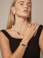 AZURE AXIS · Lapis & Pearl Bracelet